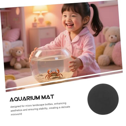 Abaodam Under Tank Cushion Pad for Micro Landscape Bottles Shockproof Support Enhanced Grip for Aquarium Stability and Easy Maintenance - size: 15.00X15.00X1.00CM