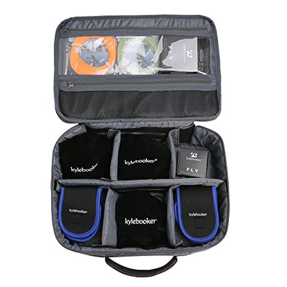 Fishing Reel Case – Travel Storage Bag with Adjustable Compartments for Fly Reels, Spinning Reels, Baitcasting Reel & Fishing Gear