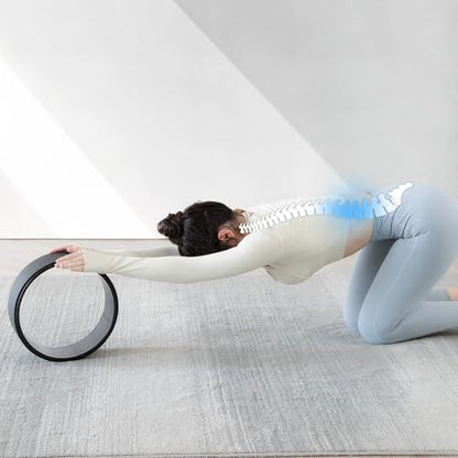 Back Roller, Foam Roller for Neck & Back Pain Relief, Yoga Wheel for Deep Tissue Muscle Massage, High Density Foam Tool for Physical Therapy, Stretching & Exercise(3 Pack)