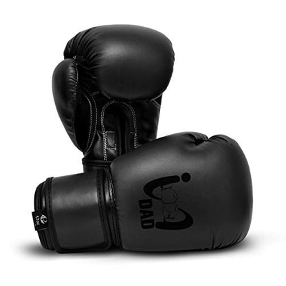 Ultimate - I Boxing Dad - Kids Boxing Gloves MMA Boxing Muay Thai Bag Work - color: Black, size: 4 Oz