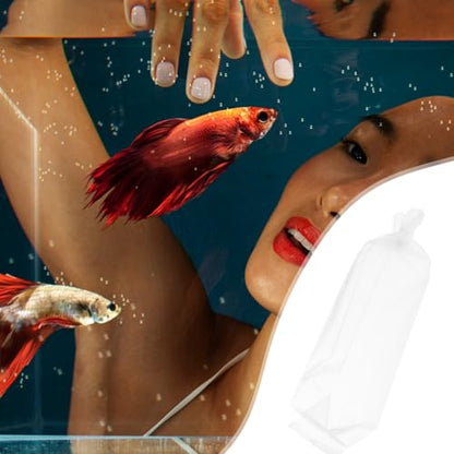 Holibanna 50pcs Fish Transport Bags for Live Koi Betta Guppy Aquarium Shipping Pouches 6x34cm Thick Plastic Leak-proof Packing Bags for Outdoor and Indoor Use