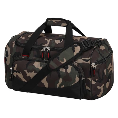 30L Gym Sport Duffle Bag, 17 inch, Camo - color: Camo