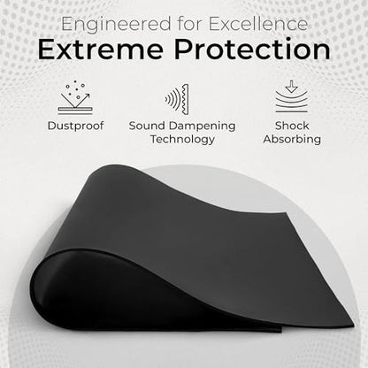 Exactly Rubber - Commercial Grade Silicone Sheet, 60A Durometer Silicone Mat, -80 to 450°F Temperature Resistant Rubber Mat, Rubber Sheet with 350% Elongation, Made in the USA, 1/16 x 9" x 12", Black - color: Black, size: 1/16 x 9 x 12