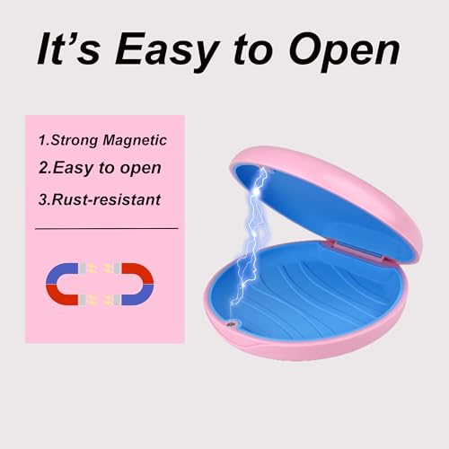 2 Pack Retainer Case Compatible with Invisalign,Aligner Cases - color: Pink