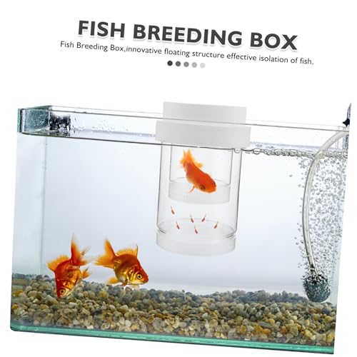 BESPORTBLE 1 Set Floating Fish Fry Incubation Box Aquarium Breeder Hatchery for Betta Guppy Shrimp Efficient Isolation Safe Environment Water Level Stability for Home Professional Use - size: 15.50X12.40X12.40CM