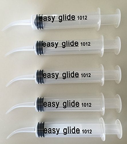 Easy Glide Curved Tip Syringes 12/ml 12/cc , No Needle, Pack of 25