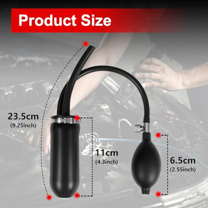 Universal Easy Intake Adapter for Smoke Machine, Inflatable Bladder for Leak Detection, Replaceable Air Bladder Kit