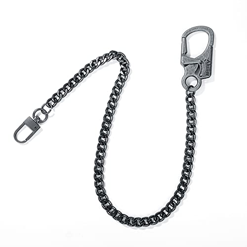 Ahiller Heavy Duty Key Wallet Chains for Men Biker - color: Grey-bk-1p