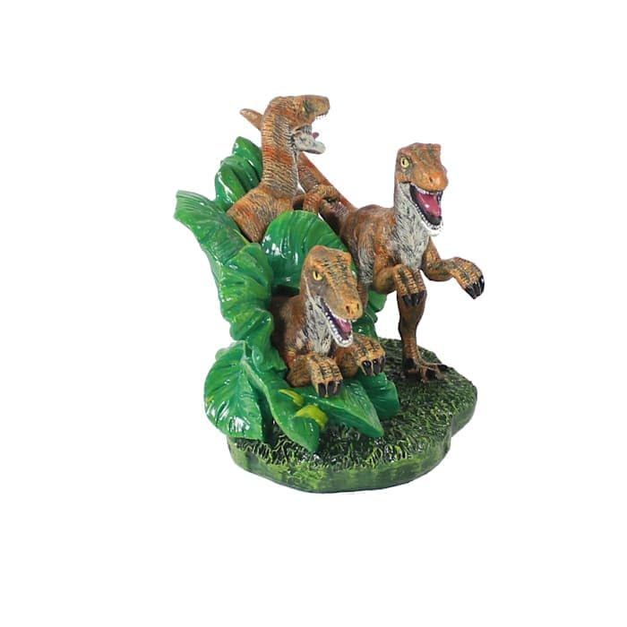 Penn-Plax Jurassic Velociraptor Aquarium Ornament, Small