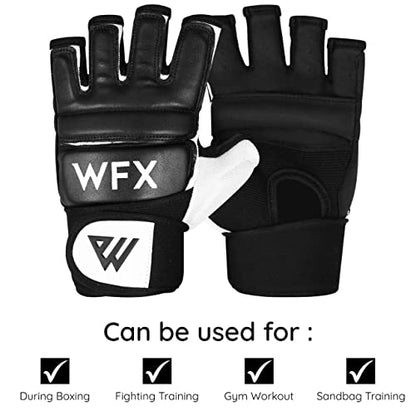 WFX Punch Bag Boxing Gloves Karate Mitts MMA Body Combat Taekwondo Training Martial Art Fighting Grappling Muay Thai TKD MMA Synthetic - size: Large