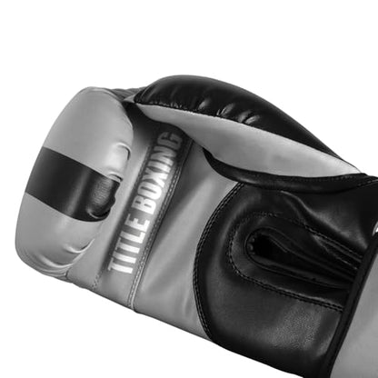 Title Boxing World Bag Boxing Gloves - color: Black/Grey, size: 16 oz