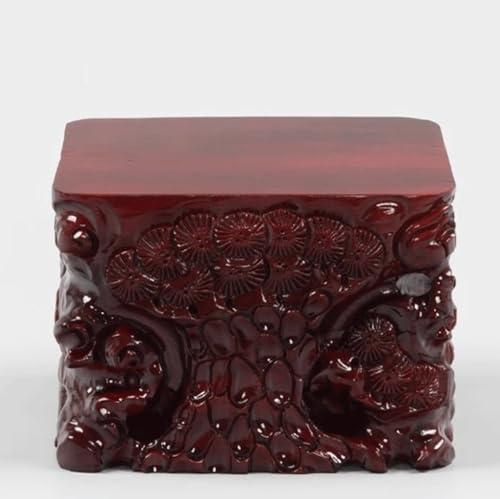Plant Stand Indoor Solid Wood Carved Flowerpot Fish Tank Heightened And Thickened Rectangular Base Pad