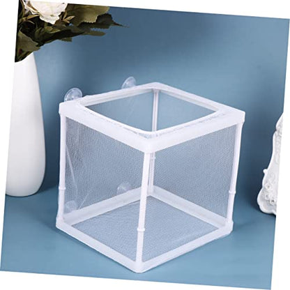 UKCOCO 2PCS Portable Fish Hatching Net Box Water Separation Isolation Breeder for Aquarium Tank Compact Fish Breeding Mesh Hatchery S Durable Cloth Materials