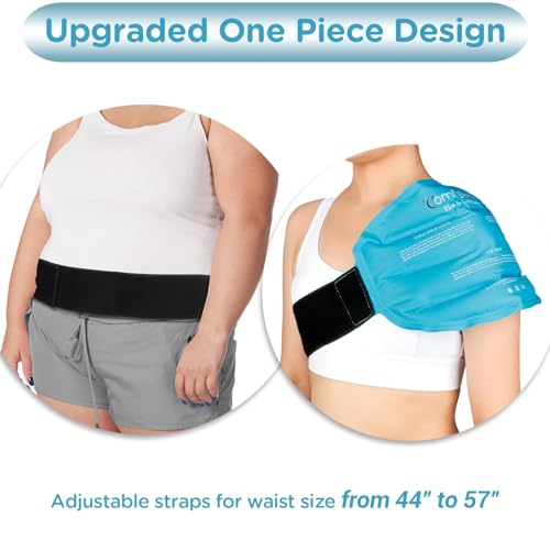 Comfytemp Large Ice Pack for Injuries Reusable Gel Back Pack Pain Relief - color: Blue-large Body Ice Pack-1 Gel Pack