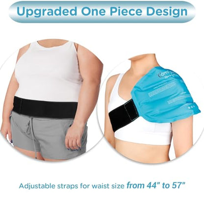 Comfytemp Large Ice Pack for Injuries Reusable Gel Back Pack Pain Relief - color: Blue-large Body Ice Pack-1 Gel Pack