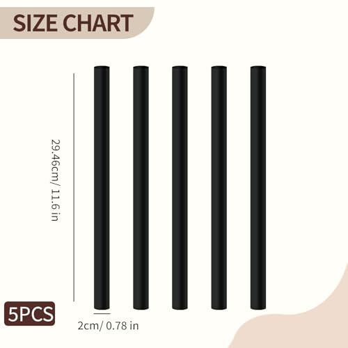 Universal Toilet Refill Tube Hose Pipe Replacement, 11.6 Inch Rubber Water Line with Clip Clamp Connector, 3 Pack (Black1) - color: Black1