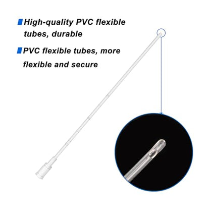 5 Pack-20ml Ink Syringe with 16Ga Metal Distribution Tubes and Soft Plastic Tube Suitable for Glue Application,Liquid Dispensing and Measuring, Pet Food Feeding,Refilling Ink Cartridges or CISS - size: 20ML/5 PACKS