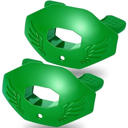 2Pcs Youth Football Mouthguard,Football Mouthpiece with Strap,No Boil. - color: Green