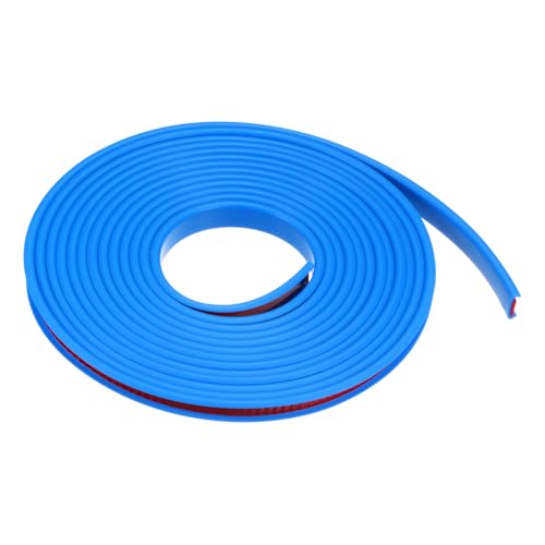 HARFINGTON U-Shape Edge Banding 3/8" x 20ft (9mm x 6M) Self Adhesive TPE Flexible Veneer Tape Soft Edge Strip Protector for Furniture Cabinet Table Protection Repair, Blue - color: Blue, size: 3/8" (9mm)