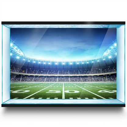Aquarium Background Stickers - Football Field Light - Fish Tank Reptile Terrarium Decor Poster (100 x 50 cm / (39.3 x 19.6 inches)) - size: 100 x 50 cm / (39.3 x 19.6 inches)