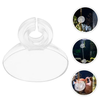 Toyvian 30pcs Aquarium Suction Cup Clips and Oxygen Tubing Clamps Soft Fixing Holders for Fish Tank Air Pump Accessories
