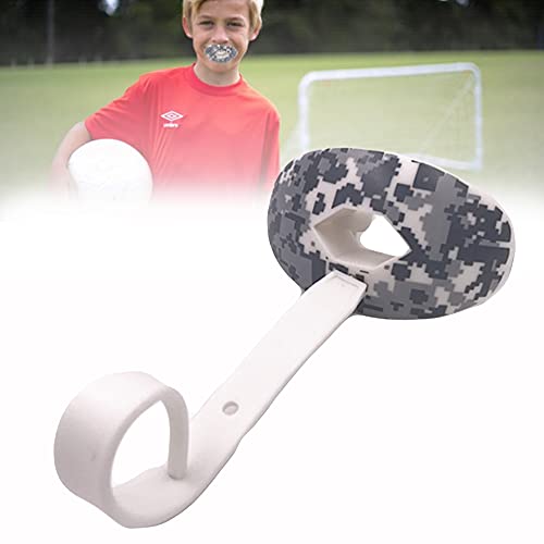 Football Mouth Guard with Strap - Breathable Lip Protector Sports Mouthguard for Youth Adults, Shock-Absorbing Teeth Protection for Football, Hockey, Basketball & Lacrosse (Black) - color: Black