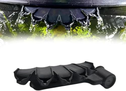 Fountain Nozzle for Fluval Flex Betta Tanks, Clear Water Flow Spout Attachment, Compatible with 9G & 15G Aquariums, Easy Installation, Includes Splash Guard (Black) - color: Black