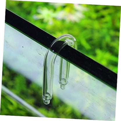 U-Shaped CO2 Diffuser Tube for Aquariums 1 Piece CO2 Tube Compatible Aquarium Plants Sturdy Glass Construction for Fish Tanks