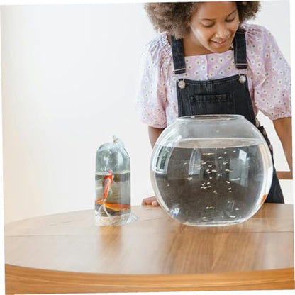 Ciieeo 50Pcs Leak-Proof Plastic Fish Shipping Bags Creative Aquarium Transport Bags for Safe and Packing