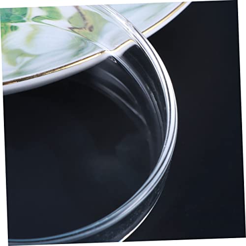 FOMIYES Clear Glass Shrimp Feed Dish for Fish and Reptiles Durable Crystal Feeding Bowl for Aquariums Smooth Surface Enhances Tank Aesthetics Multipurpose Use for Shrimp Fish and More