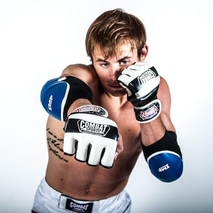 Combat Sports Traditional MMA Fight Gloves - color: Black / Red, size: X-Large