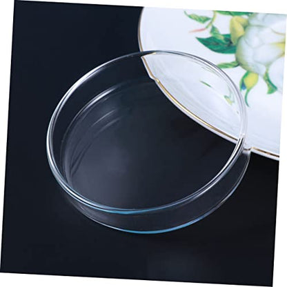 Toyvian 1pc Glass Shrimp Dish Glass Aquarium Feeding Bowl for Ornamental Shrimp and Small Fish Multipurpose Design for Aquatic Pets and Reptiles