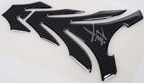 Real Carbon Fiber Motorcycle Tank Pad Gas Oil Fuel Tank Pad Vinyl Decal Tank Protector Motorcycle Stickers For HAYABUSA All Models（Grey）