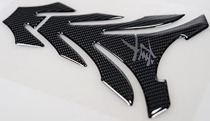 Real Carbon Fiber Motorcycle Tank Pad Gas Oil Fuel Tank Pad Vinyl Decal Tank Protector Motorcycle Stickers For HAYABUSA All Models（Grey）