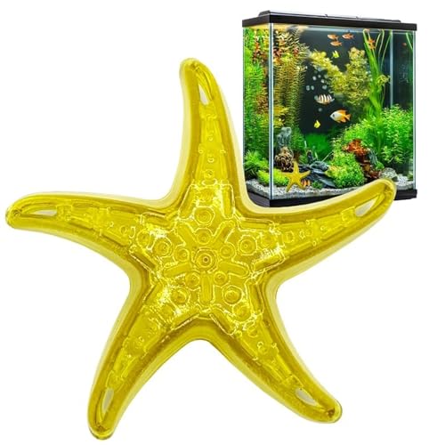 Sandy The Bio-Support Starfish - 1 Pack, Yellow- Promotes A Healthy Balanced Aquarium Ecosystem, Probiotic Growth, Tank Environment Control - style: 1 Pack