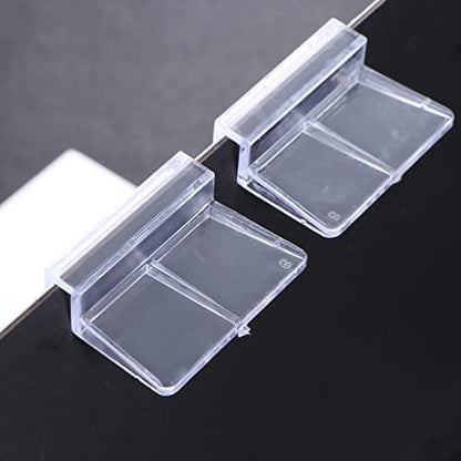 balacoo 10pcs Acrylic Fish Tank Cover Support Bracket Aquarium Holder Frame for Tanks for Fish Pets