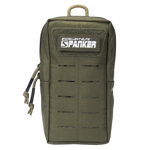 EXCELLENT ELITE SPANKER Tactical MOLLE Pouch EDC Utility Pouches Gadget Organizer Phone Holder Waist Bag Tool Pouch - color: Ranger Green