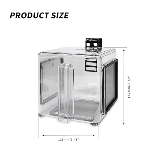 Saim Fish Breeding Box, Acrylic Aquarium Breeding Boxes, Acrylic Fish Isolation Box Hanging Aquarium Hatchery Tank for Small Baby Fishes Shrimp Clownfish Guppy Hatchery, Transparent