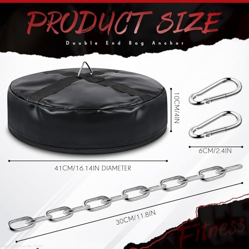 Heavy Bag Floor Anchor Unfilled, 3-in-1 PU Double End Stand MMA