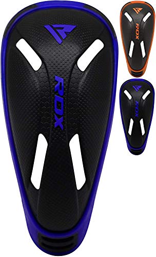 RDX Groin Cup for Muay Thai, MMA, Boxing and Training, Ventilated Protector Shield Support for Kickboxing, Martial Arts, Taekwondo, BJJ, Karate, Fighting, BJJ, Krav MAGA and Sparring - color: Blue