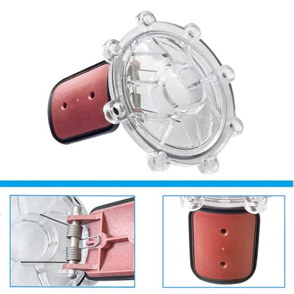 Pool 7056 Check Valve Cover with Flapper Assembly for Jandy Spring Check Valve Models 7235 7236 7305 7511 7512 (Include 7451 Flapper, 7302 Spring, 7304 Pin, 7236 Cover, 1132 O-Ring)