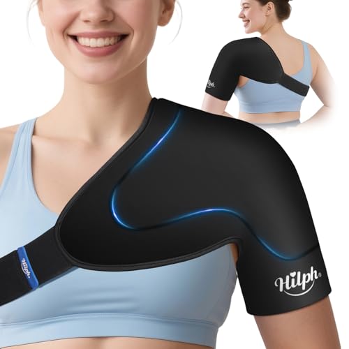 Hilph 3D Double-Layer Gel Shoulder Ice Pack Wrap Rotator Cuff Cold Therapy - size: Medium