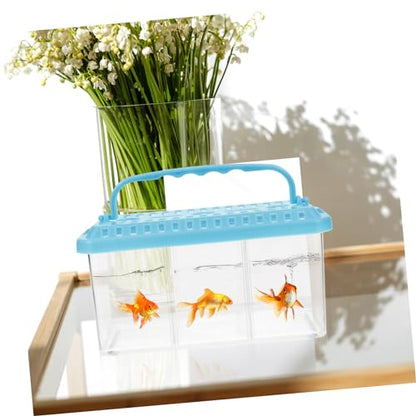 BESPORTBLE Fish Breeding Tank with Compartments Transparent Isolation Box for Tropical Fish Shrimp Detachable for Easy Use Safe Aquarium Breeder Box