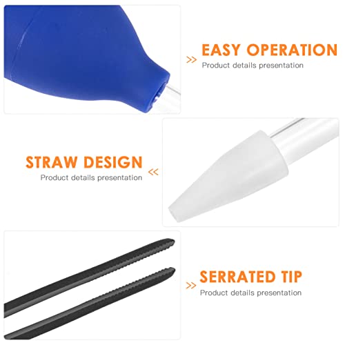 BESPORTBLE 4pcs Aquarium Fish Tank Cleaning Tool Pipette Tweezers Gravel for Easy Waste Removal Safe for Fish and Corals