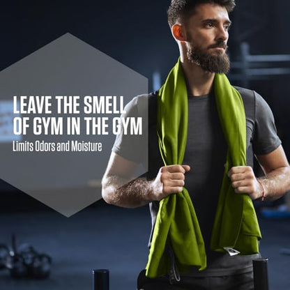 VENTURE 4TH Quick Dry Microfiber Towel for Camping & Gym - Lime Medium - color: Lime, size: 40.00" x 21.00"