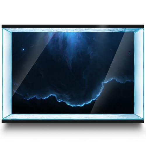 Aquarium Background Stickers - Stars Galaxy - Fish Tank Reptile Terrarium Decor Poster (45 x 30 cm / (17.7 x 11.8 inches)) - size: 45 x 30 cm / (17.7 x 11.8 inches)