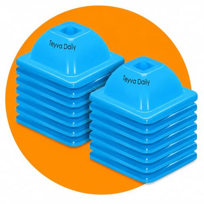 2" (15, 30 Pcs) Training Cones for Sports - color: Blue