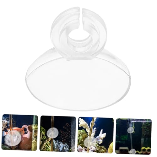 Toyvian 40pcs Fish Tank Oxygen Cup Clips Soft Card Slot Design Easy Installation Aquarium Holder for Efficient Oxygen Supply Systems