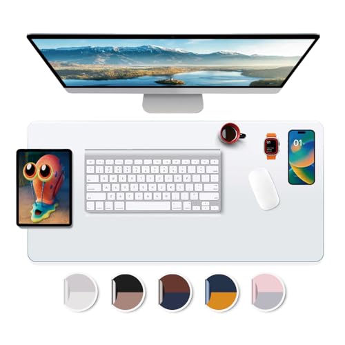 Desk Mat Clear Plastic Office Home Table Pad Blotter Mats Writing Desk Topper Protector with Mouse Pad for Laptop Computer Desktop Keyboard Pads Multifunctional Mat Transparent Wipeable PVC 18x36 - size: 18x36 inch
