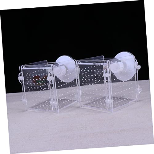 LIOOBO Guppy Breeder Box Fish Isolation Aquarium Incubator Acrylic Fish Tank Accessory